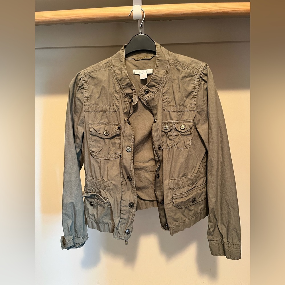 LOFT Women's Khaki Utility Jacket
